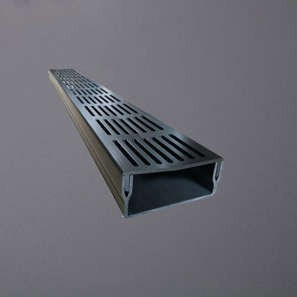 Entwässerungsrinne Bodenrinne Terrassenrinne Regenrinne Abwasserrinne schwarz - Bild 4 von 5