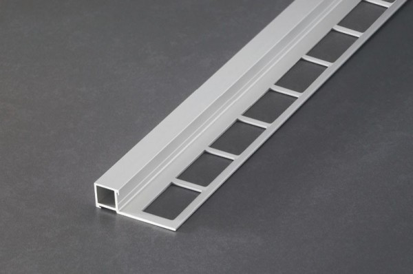Fliesenschiene Musterstück - Quadratprofil Aluminium