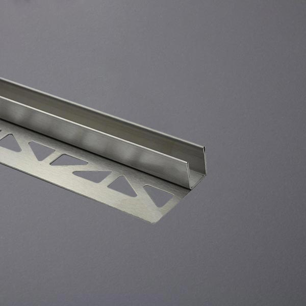 Gefällekeil Gefälleprofil Duschprofil V2A Glasaufnahme links rechts L1.48m - Bild 2 von 9