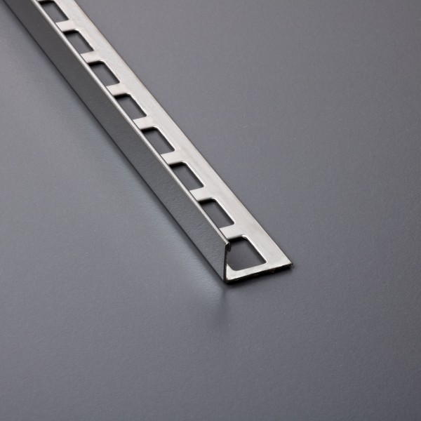 250cm/11mm Edelstahl glänzend Fliesenschiene Winkelprofil