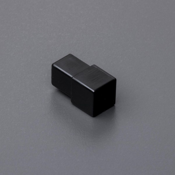 Quadratprofil Eckstück PVC schwarz
