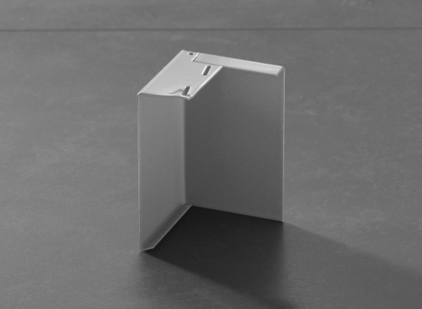 Außenecke für Balkonprofil Aufschlagschenkel Aluminium