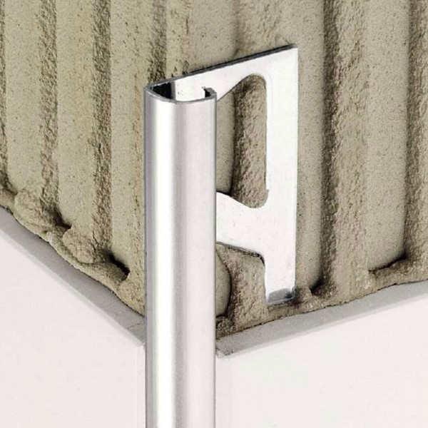 Schlüter Rondec-E Edelstahl, Dekorabschlussprofil, H=10,0 mm, L=2500 mm
