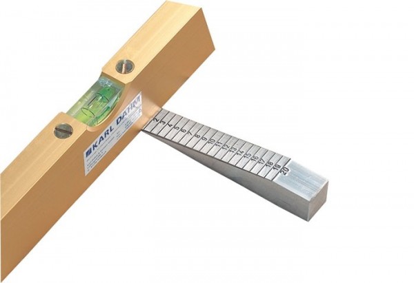 Estrich-Messkeil aus Voll-Aluminium